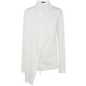 Ann Demeulemeester Women Jula Dropped Shoulder Shirt Popeline White